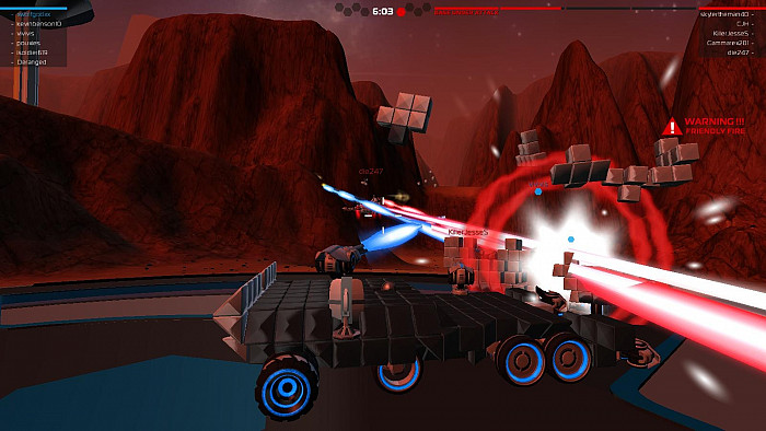Скриншот из игры Robocraft
