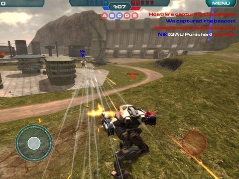 Скриншот из игры Walking War Robots