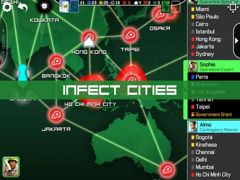 Скриншот из игры Pandemic: The Board Game