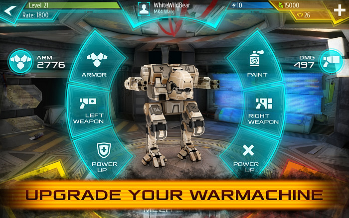 Скриншот из игры Mechs Warfare