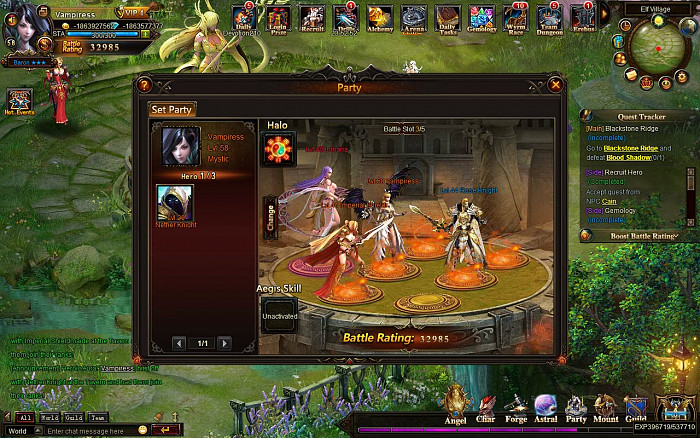 Скриншот из игры League of Angels