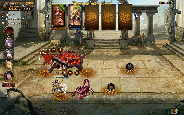 Скриншот из игры League of Angels