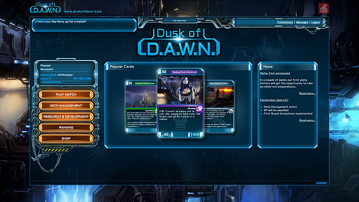 Скриншот из игры Dusk of D.A.W.N.