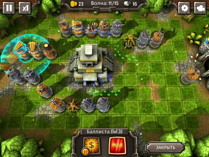 Скриншот из игры Siegecraft TD