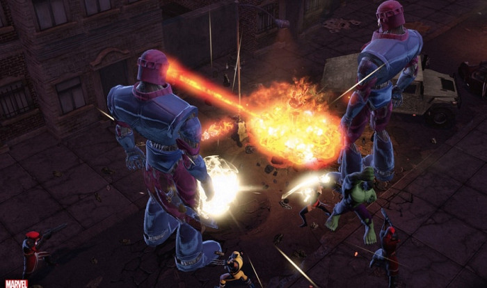 Скриншот из игры Marvel Universe Online