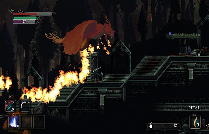 Скриншот из игры Death's Gambit