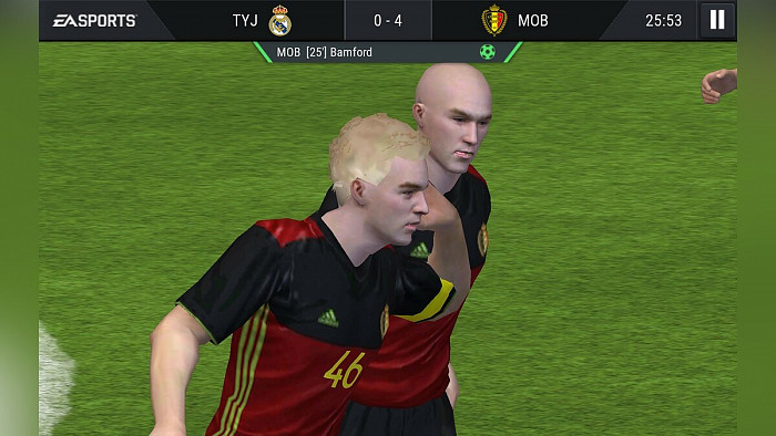 Скриншот из игры FIFA Mobile