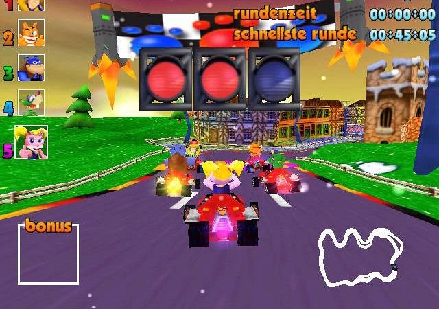 Скриншот из игры RedCat Super Karts