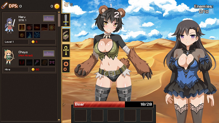 Скриншот из игры Sakura Clicker