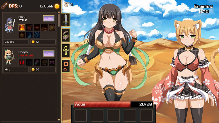 Скриншот из игры Sakura Clicker