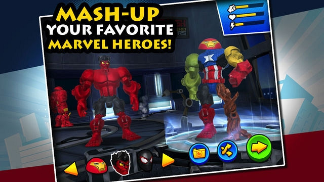 Скриншот из игры Mix+Smash: Marvel Super Hero Mashers
