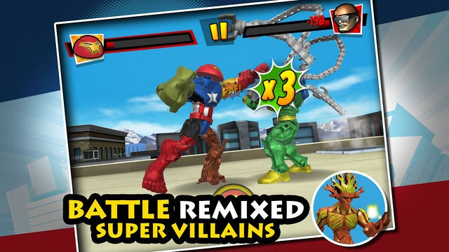 Скриншот из игры Mix+Smash: Marvel Super Hero Mashers