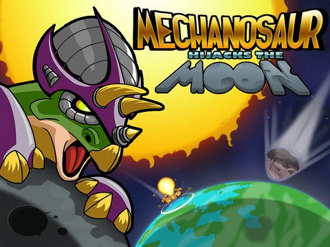 Скриншот из игры Mechanosaur Hijacks the Moon