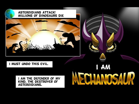 Скриншот из игры Mechanosaur Hijacks the Moon