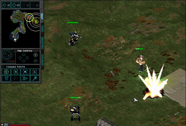 Скриншот из игры MechCommander