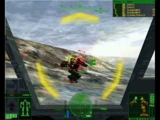 Скриншот из игры MechWarrior 4: Clan 'Mech Pak