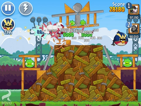 Скриншот из игры Angry Birds Friends