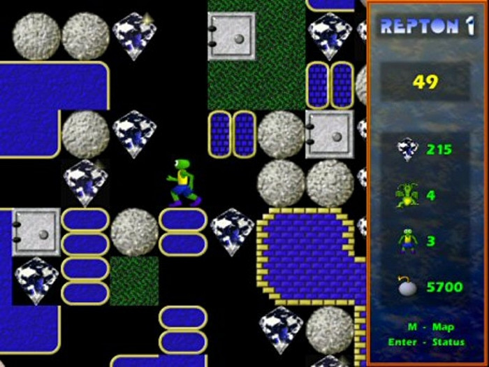Скриншот из игры Repton 1