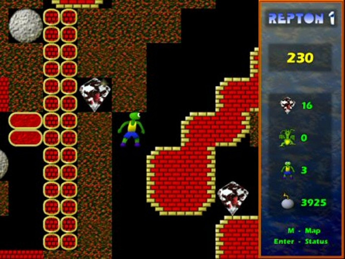 Скриншот из игры Repton 1