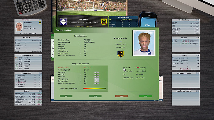 Скриншот из игры Club Manager 2016