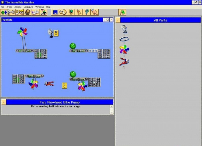 Скриншот из игры Incredible Machine Version 3.0, The