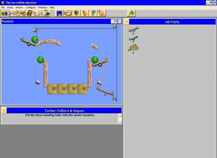 Скриншот из игры Incredible Machine Version 3.0, The