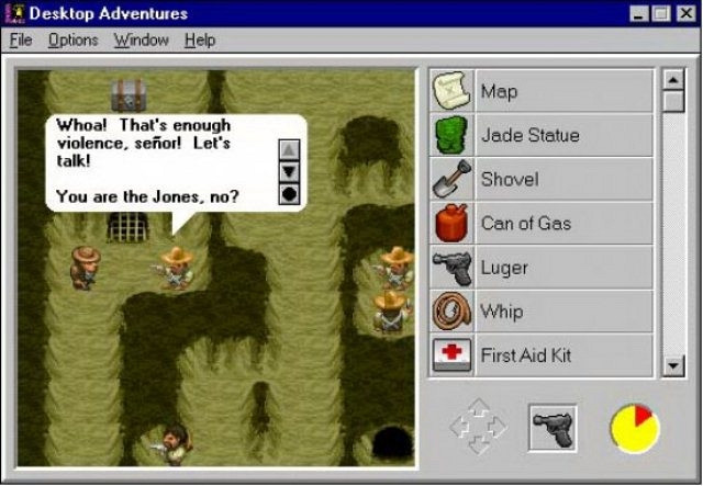 Скриншот из игры Indiana Jones and His Desktop Adventures