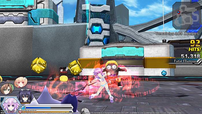 Скриншот из игры MegaTagmension Blanc + Neptune VS Zombies
