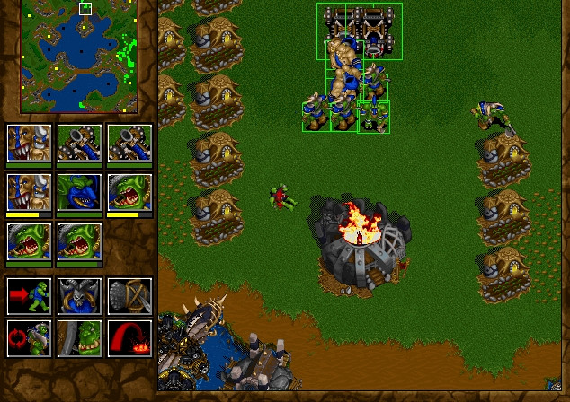 Скриншот из игры Warcraft 2: Tides of Darkness
