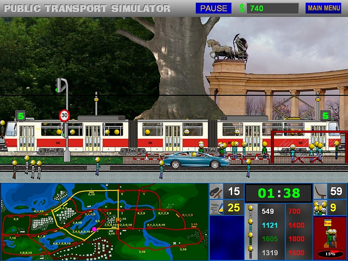 Скриншот из игры Public Transport Simulator