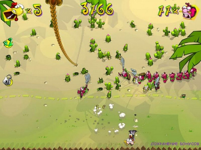 Скриншот из игры Revenge of the Chicken