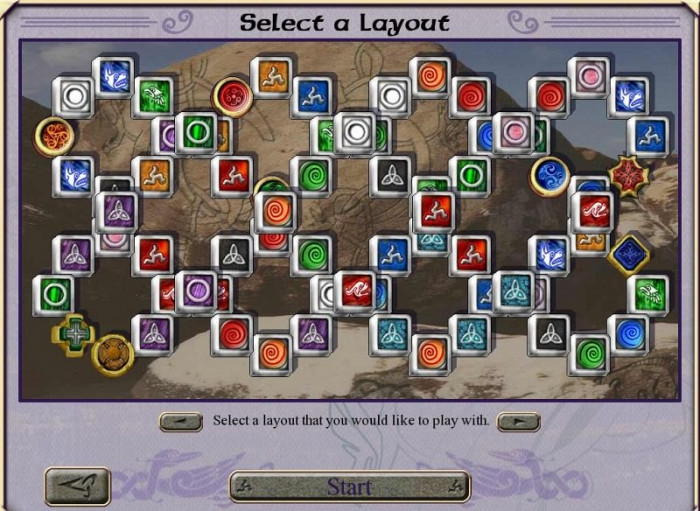 Скриншот из игры Rhiannon's Realm: Celtic Mahjong Solitaire