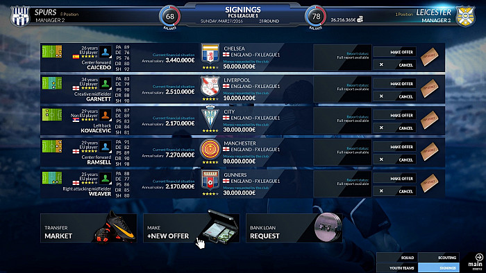 Скриншот из игры Football Club Simulator - FCS