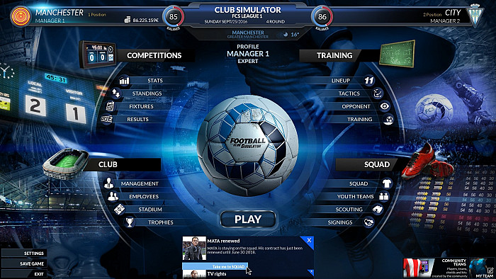 Скриншот из игры Football Club Simulator - FCS