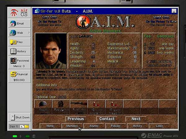 Скриншот из игры Jagged Alliance 2