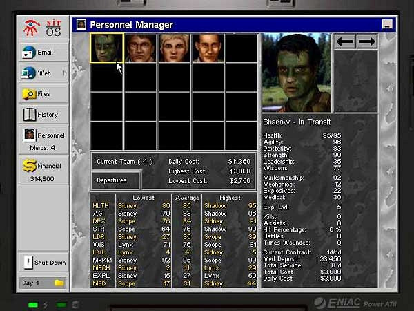 Скриншот из игры Jagged Alliance 2