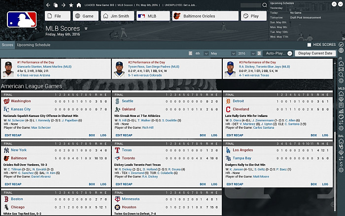 Скриншот из игры Out of the Park Baseball 17