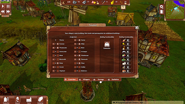 Скриншот из игры Villagers
