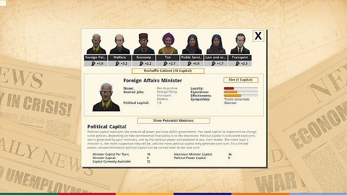 Скриншот из игры Democracy 3: Africa