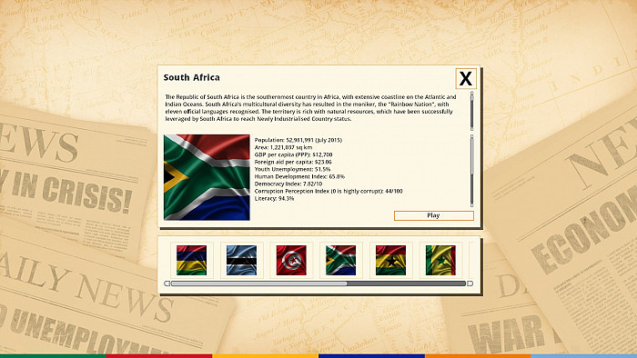 Скриншот из игры Democracy 3: Africa