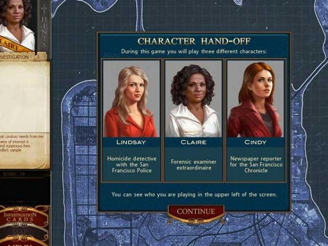 Скриншот из игры James Patterson's Women's Murder Club: A Darker Shade of Grey