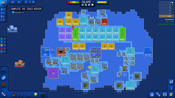 Скриншот из игры Blueprint Tycoon
