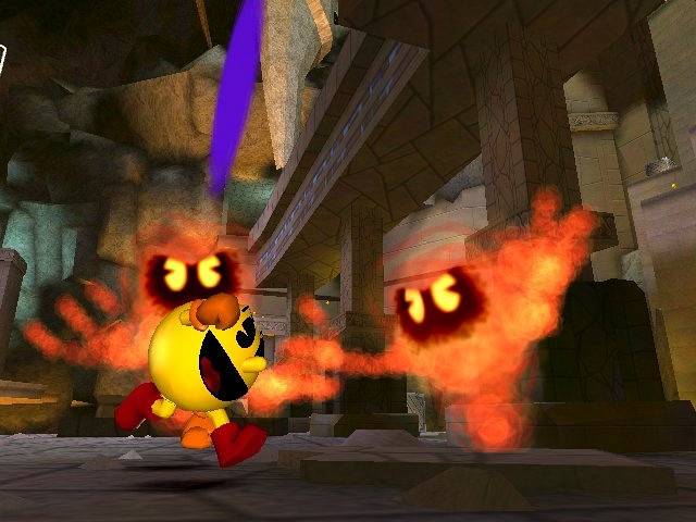 Скриншот из игры Pac-Manic Worlds 3D