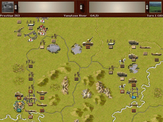 Скриншот из игры Pacific General