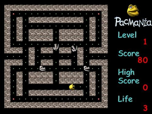Скриншот из игры PacMania 2