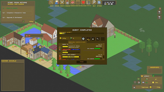 Скриншот из игры RPG Tycoon