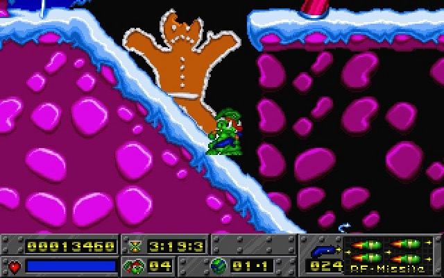 Скриншот из игры Jazz Jackrabbit Holiday Hare '95