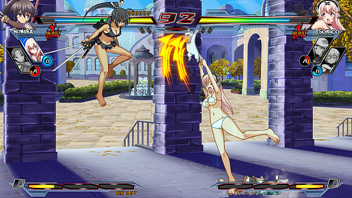 Скриншот из игры Nitroplus Blasterz: Heroines Infinite Duel