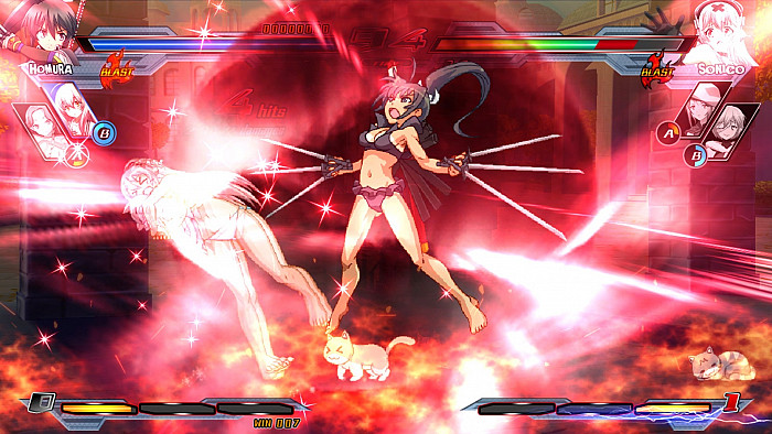 Скриншот из игры Nitroplus Blasterz: Heroines Infinite Duel