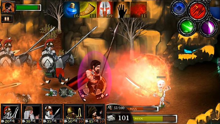Скриншот из игры Spartans Vs Zombies Defense